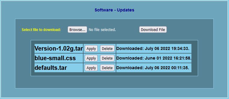 Updates